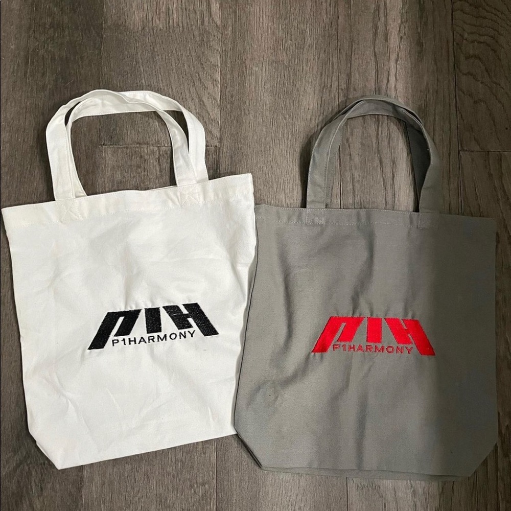 Kpop P1harmony embroidered tote bag